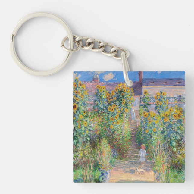 Llavero Claude Monet - El jardín del artista en Vetheuil (Frente)