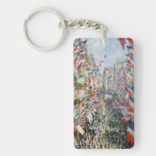 Llavero Claude Monet el   la ruda Montorgueil, París