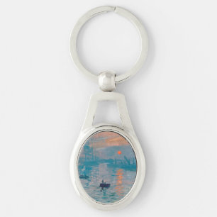 Llavero Claude Monet Impresión Amanecer Francés