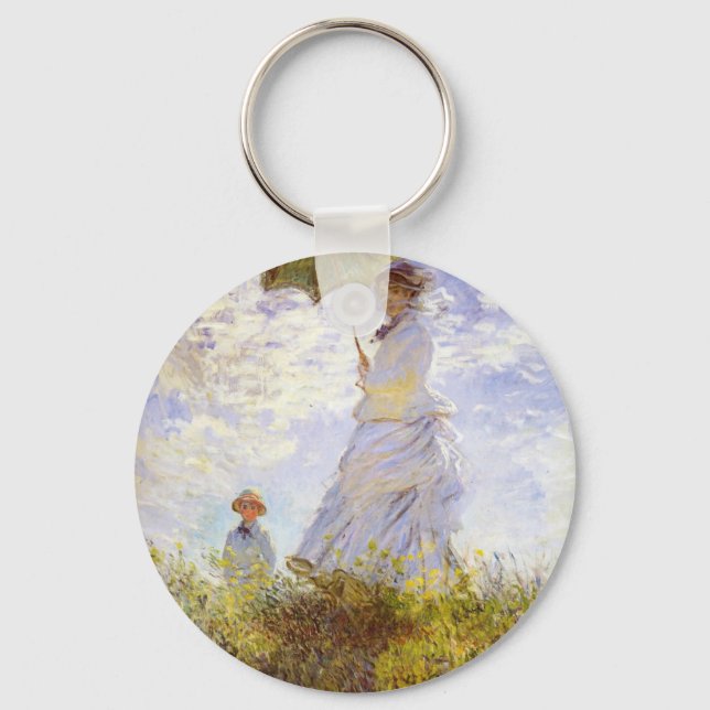 Llavero Claude Monet - La Mujer Con El Parasol (Anverso)