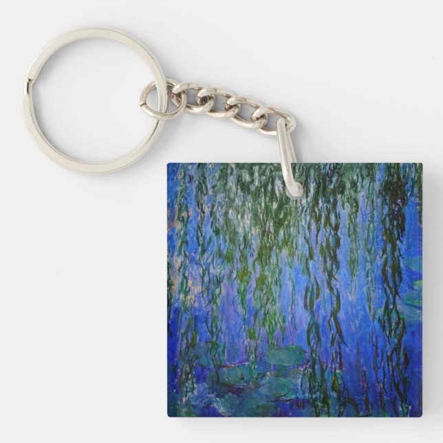 Llavero Claude Monet - Lilis de agua con sauce lloroso (Frente)