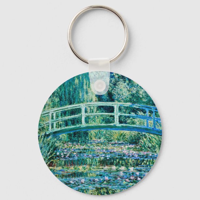 Llavero Claude Monet - Lilis De Agua Y Puente Japonés (Anverso)