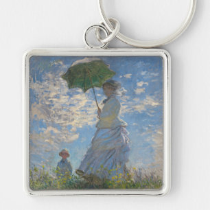 Llavero Claude Monet Mujer con un Paraguas Arte Refinado
