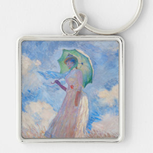 Llavero Claude Monet - Mujer con un Paraguas frente a la i
