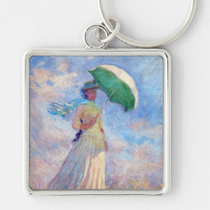 Llavero Claude Monet - Mujer con un Parasol mirando a la d