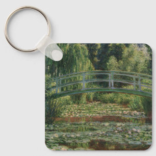 Llavero Claude Monet, puente japonés de fútbol y piscina d