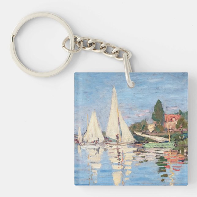 Llavero Claude Monet - Regattas en Argenteuil (Frente)