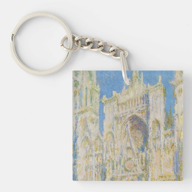 Llavero Claude Monet Rouen Cathedral Portal Morning Light (Frente)
