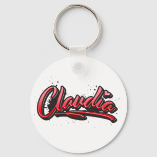 Llavero Claudia Graffiti del corazón rojo Schlüsselanhänge