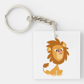 Llavero Cláusula acrílica de león de Personalizado suave