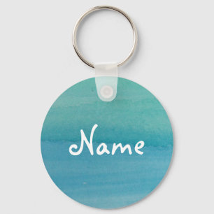 Llavero Cláusula acuática azul Aqua con nombre personali