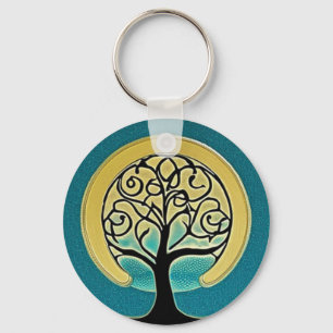 Llavero Cláusula Aqua Tree of Life