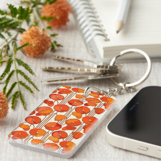 Llavero Cláusula Art Nouveau Poppies