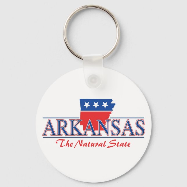Llavero Cláusula blanca y azul de Arkansas (Anverso)