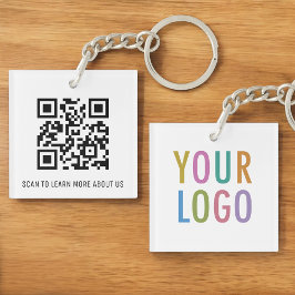 Llavero Cláusula clave de código QR acrílico para el cuadr