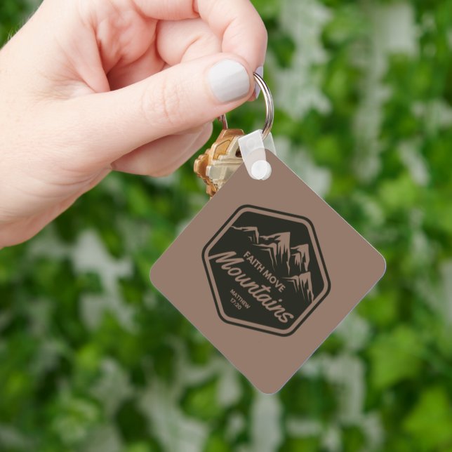 Llavero Cláusula clave del movimiento de la fe en las mont (Mano)