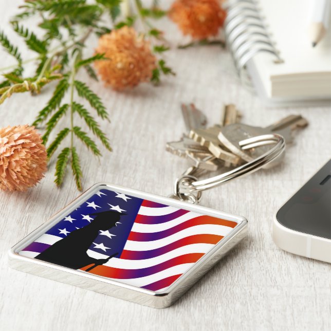 Llavero Cláusula cuadrada de grado#-Premium (Lado)