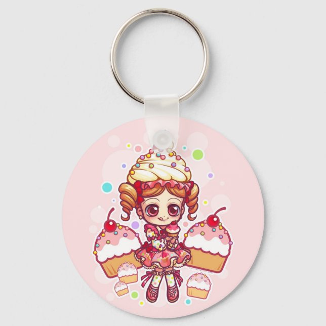 Llavero Cláusula Cupcake-chan (Anverso)
