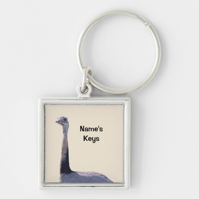 Llavero Cláusula Cute Rhea Bird (Frente)