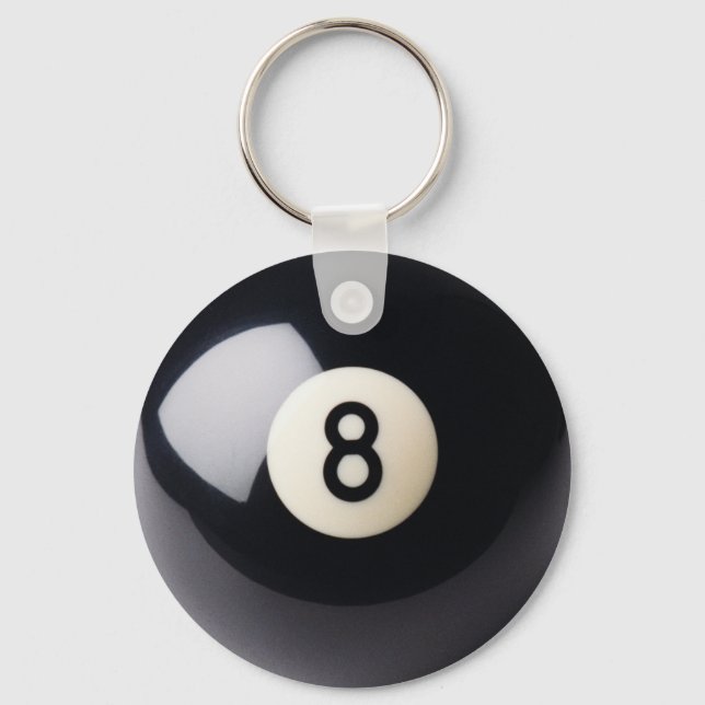 Llavero Cláusula de 8 bolas para billar (Anverso)