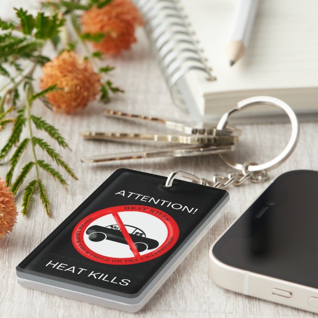 Llavero Cláusula de acrílico para consejos de seguridad pa (Frente Derecha)