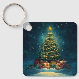 Llavero Cláusula de árbol de navidad lindo