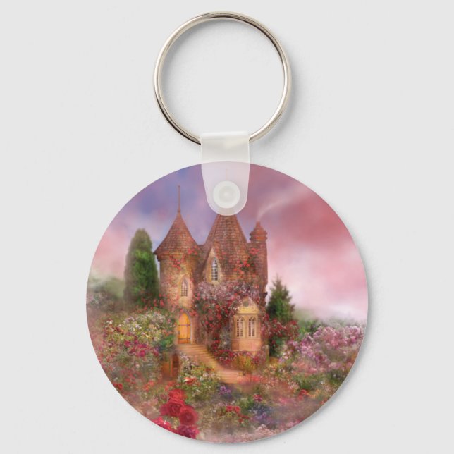 Llavero Cláusula de arte de mano de Rosa (Anverso)