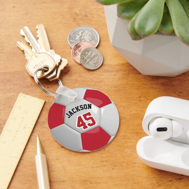 Llavero Cláusula de Ball ⚽ equipo rojo y blanco (Escritorio )