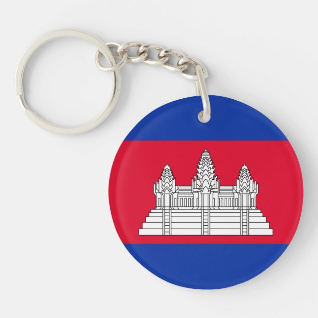 Llavero Cláusula de bandera de Camboya Patriótica (Frente)