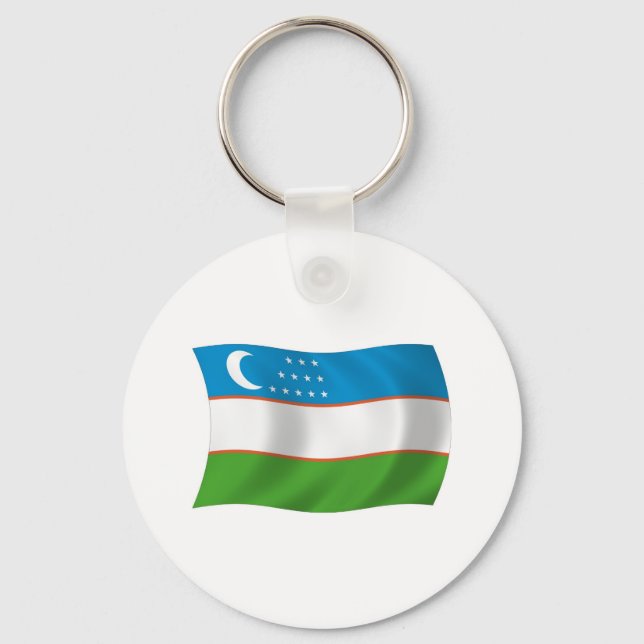 Llavero Cláusula de bandera de Uzbekistán (Anverso)
