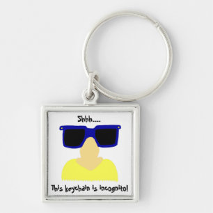 Llavero Cláusula de bigote y gafas incognito