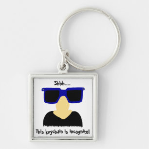 Llavero Cláusula de bigote y gafas incognito