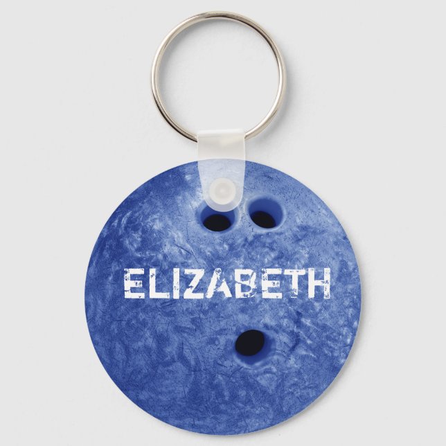 Llavero Cláusula de bolas azules Personalizado Ball (Anverso)