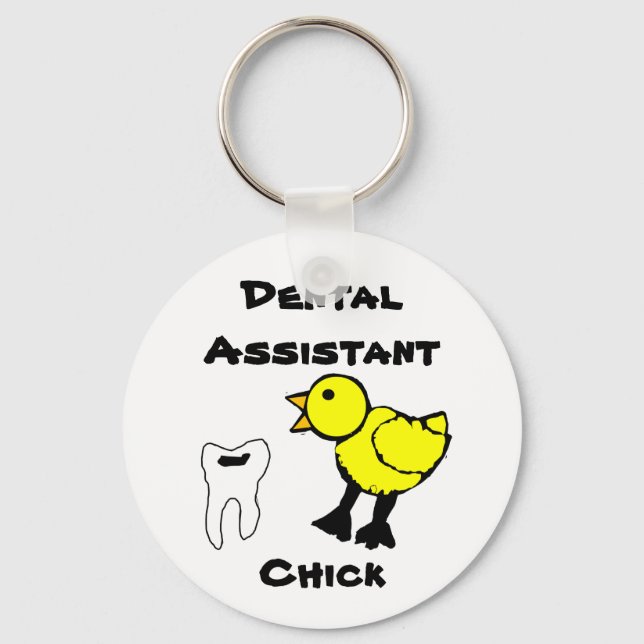 Llavero Cláusula de Chick Auxiliar Dental (Anverso)