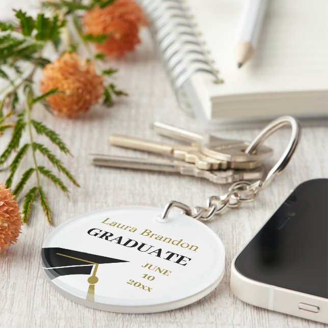 Llavero Cláusula de cierre de graduación (Frente Derecha)