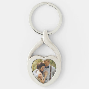 Llavero Cláusula de Corazón de Pareja Fotográfica