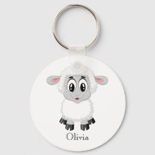 Llavero Cláusula de cordero para bebés personalizada