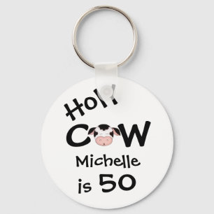 Llavero Cláusula de cumpleaños número 50 de la vaca sagrad