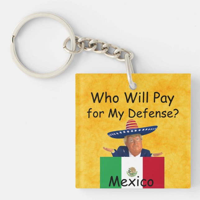 Llavero Cláusula de defensa de Trump (Frente)