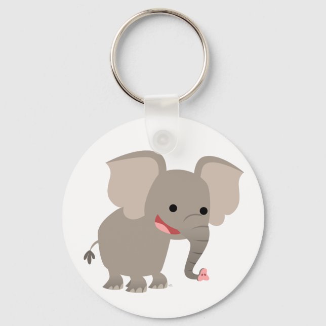 Llavero Cláusula de elefante elefante de la Personalizado  (Anverso)