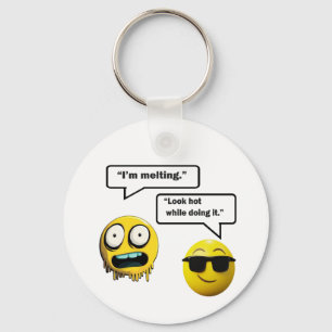 Llavero Cláusula de Emoji divertida