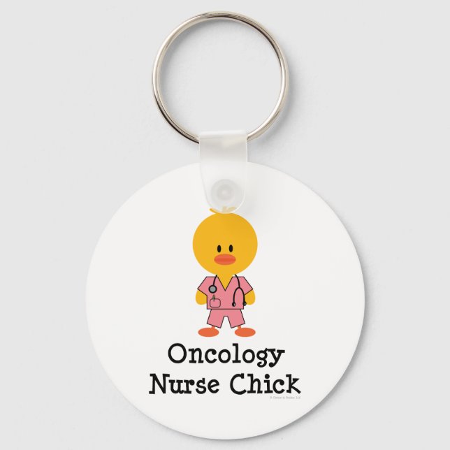 Llavero Cláusula de Enfermería de Oncología para Chick (Anverso)