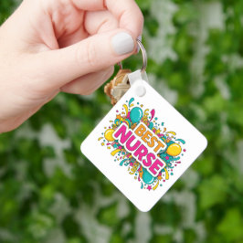 Llavero Cláusula de Enfermería Mejor Brillante