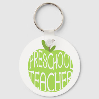 Llavero Cláusula de enseñanza preescolar - Apple verde
