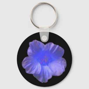 Llavero Cláusula de flor azul Nasturtium