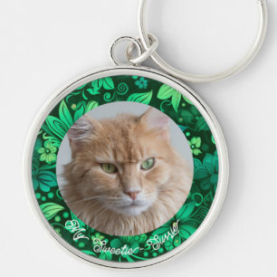 Llavero Cláusula de fotos de afición personalizada a gatos