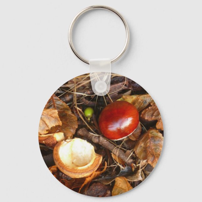 Llavero Cláusula de Funda de semillas y conker (Anverso)