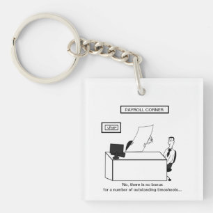 Llavero Cláusula de humor de la nómina de personalizados