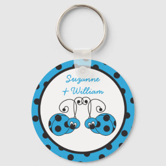 Llavero Cláusula de la Pareja Azul Ladybug