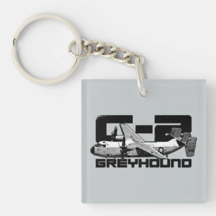 Llavero Cláusula de la plaza del Greyhound C-2 (doble cara